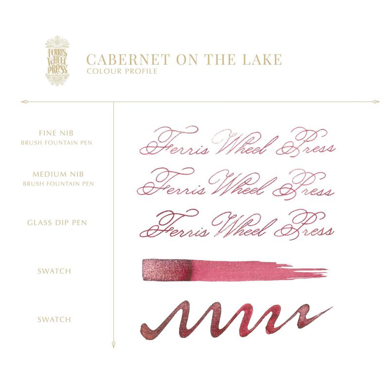 Ferris Wheel Press Fountain Pen Ink 38ml - Cabernet On The Lake image number 2